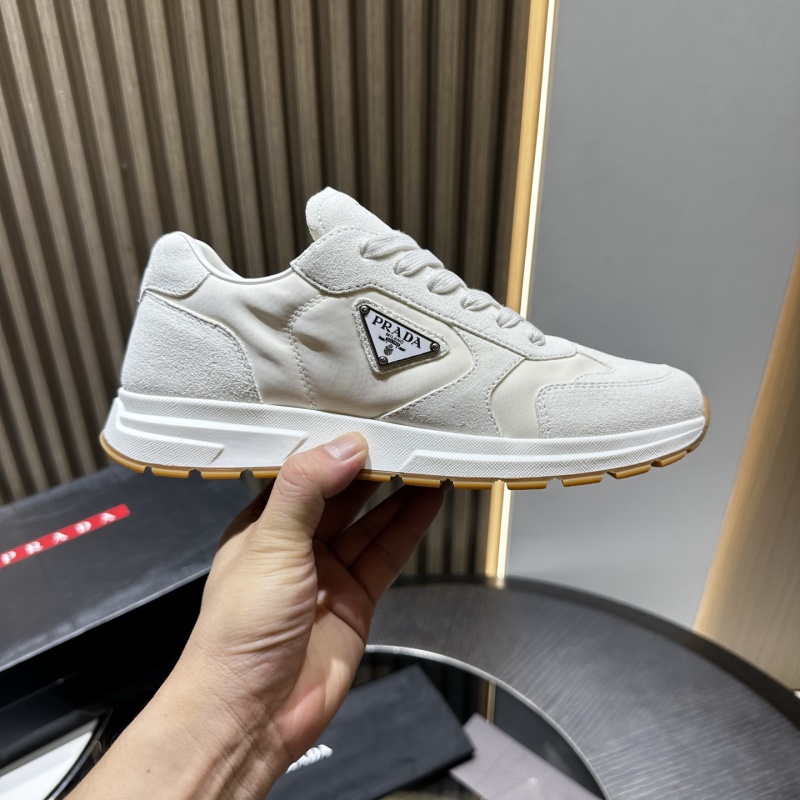 Prada suede and Re-Nylon sneakers