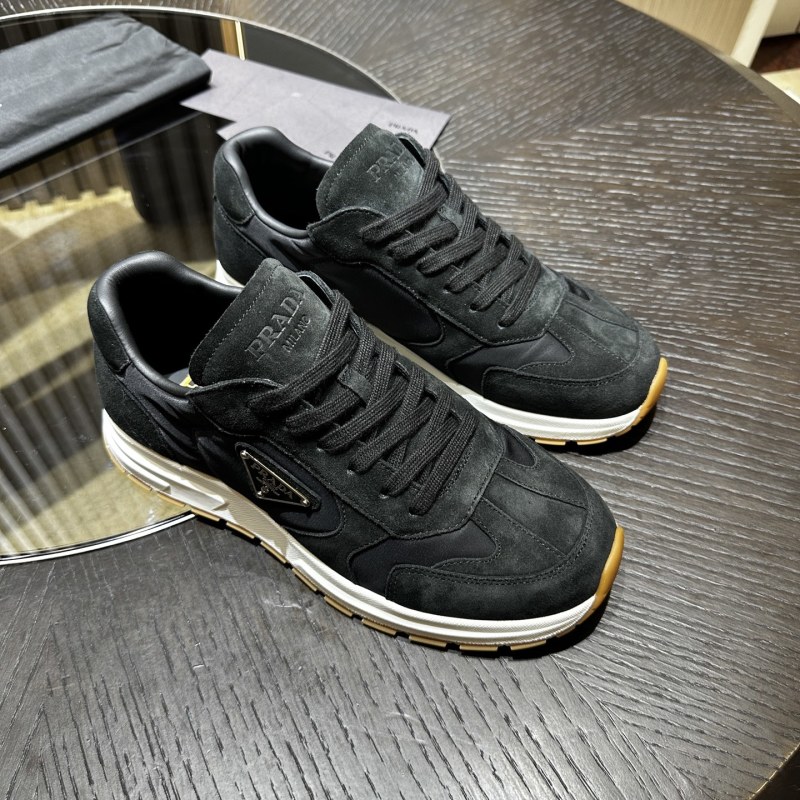 Prada suede and Re-Nylon sneakers