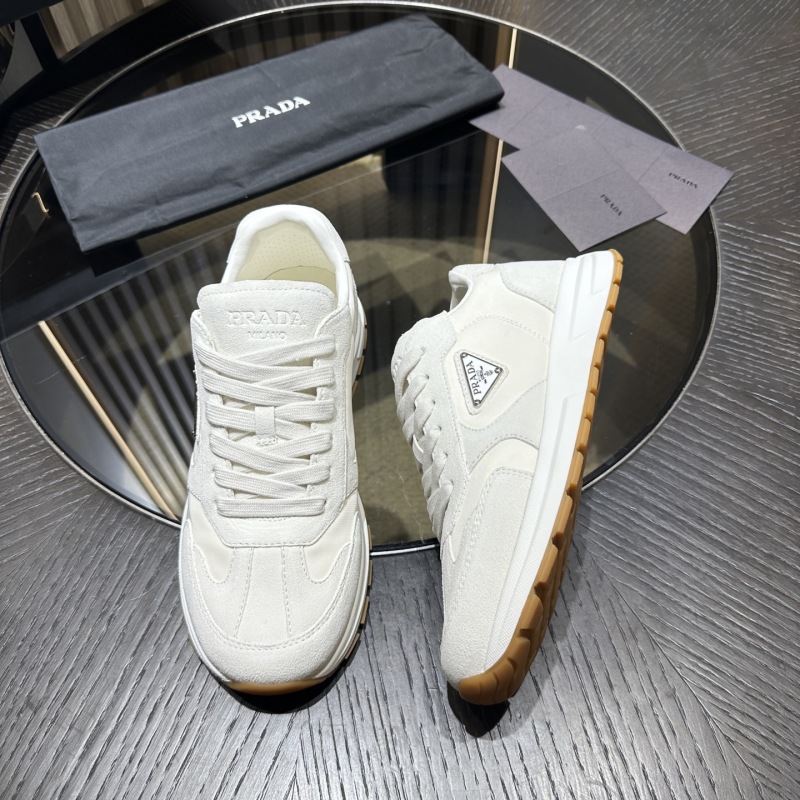 Prada suede and Re-Nylon sneakers
