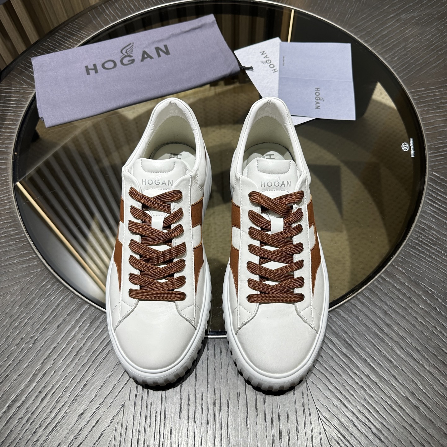 Hogan H-Stripes Platform Sneakers