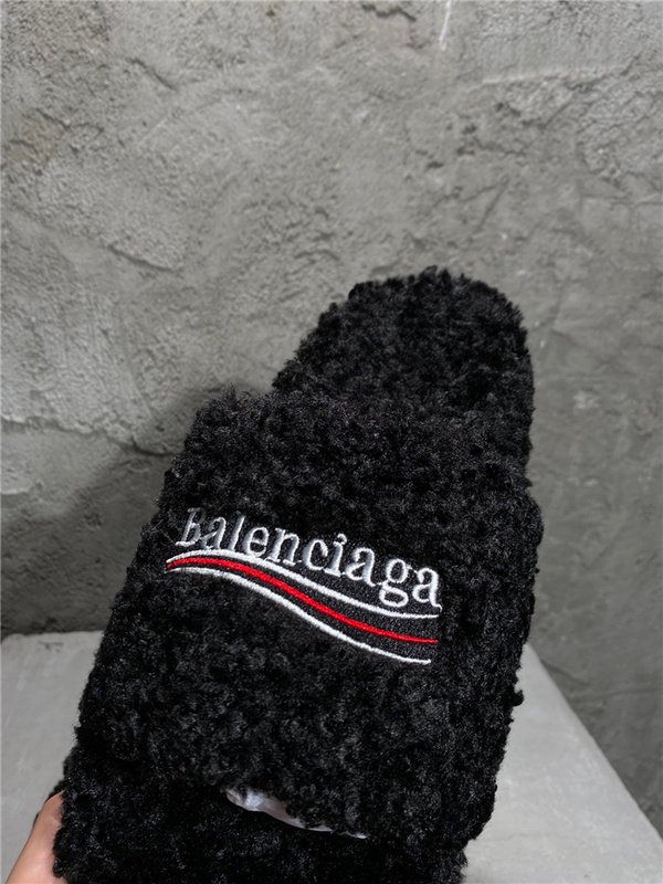 Balenciaga Furry Slides 