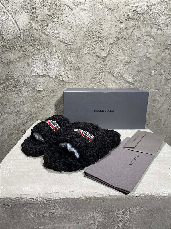 Balenciaga Furry Slides 