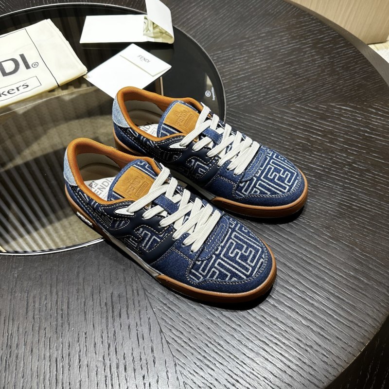 Fendi Match Sneakers Fabric Blue