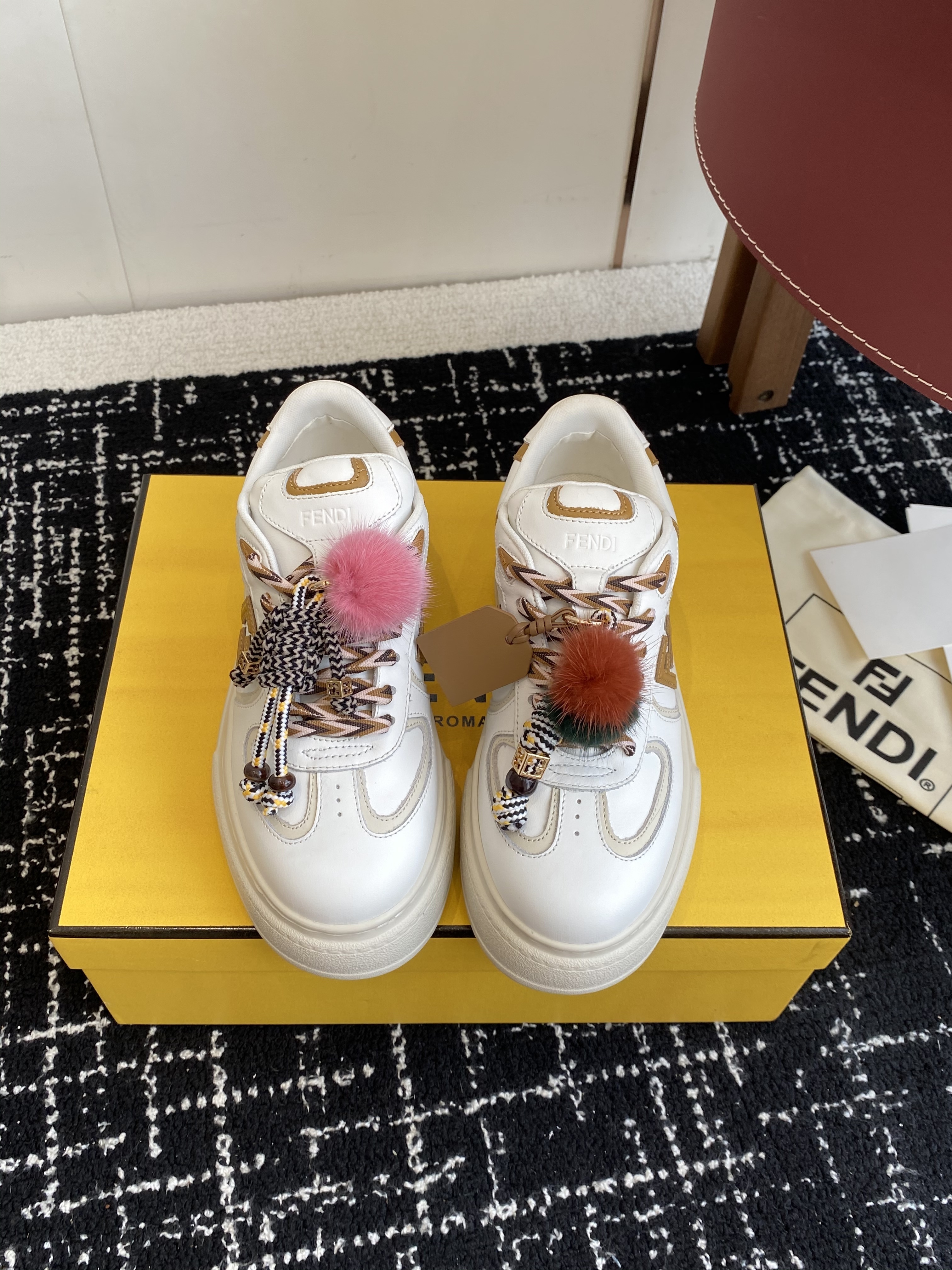 Fendi Match Leather White