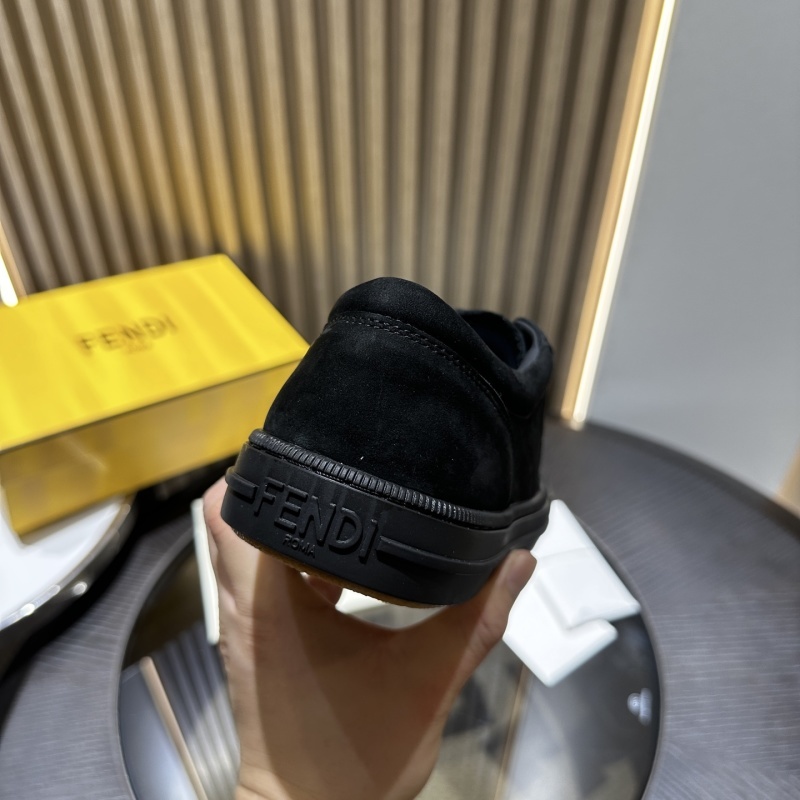 Fabric Jacquard Rubber FF Mens Domino Sneakers