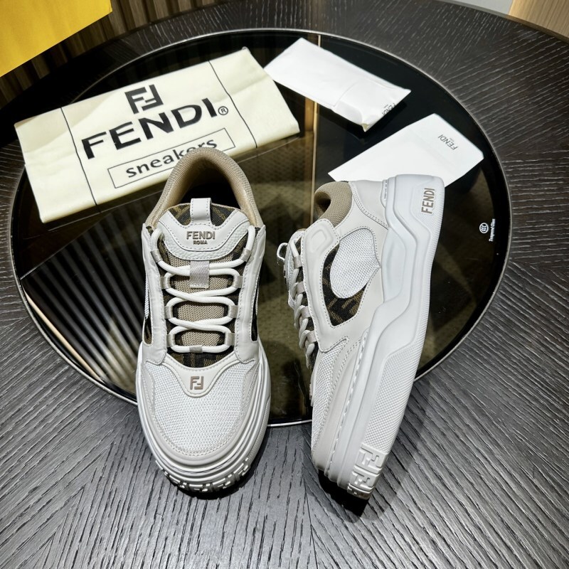 Fendi Force Sneakers White