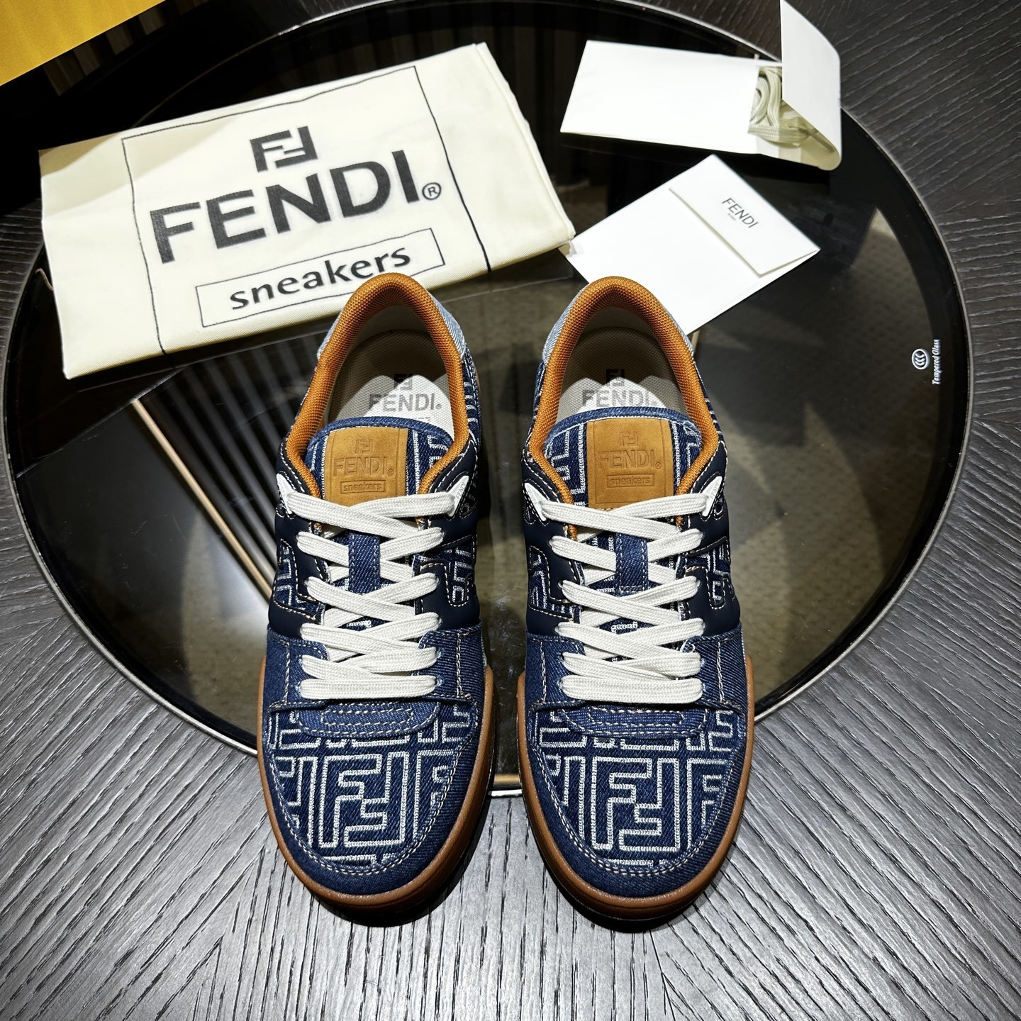 Fendi Match Sneakers Fabric Blue