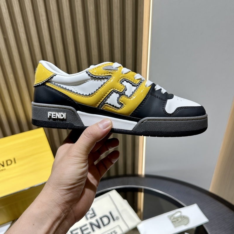 Fendi Flow Leather Sneakers