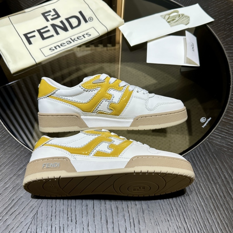 Two-tone Leather Fendi Match Sneakers
