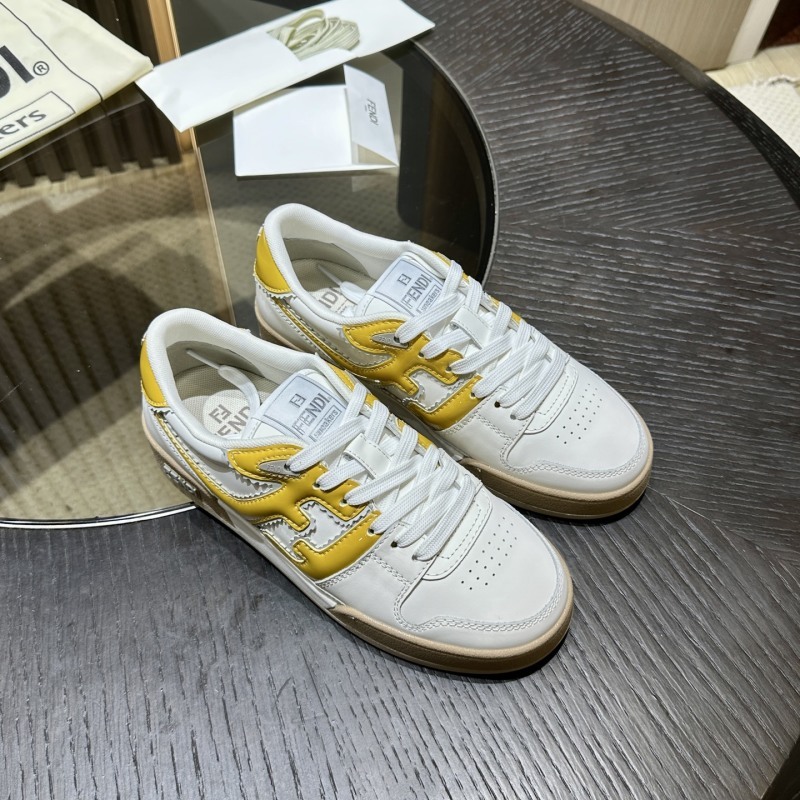 Two-tone Leather Fendi Match Sneakers