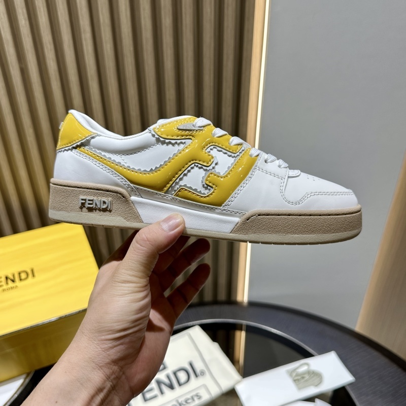 Two-tone Leather Fendi Match Sneakers