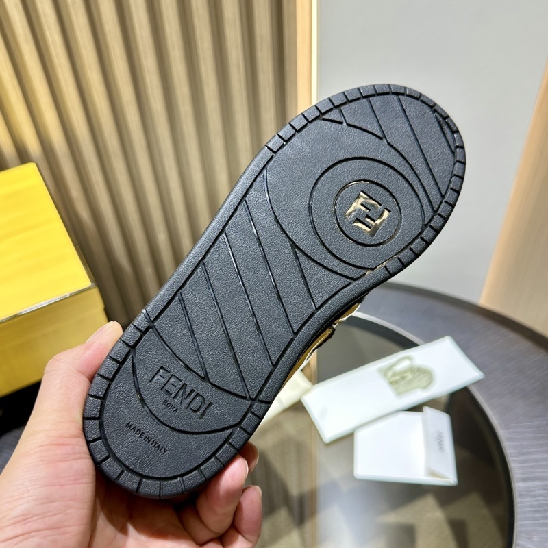 Fendi Multicolour Leather Low-Tops