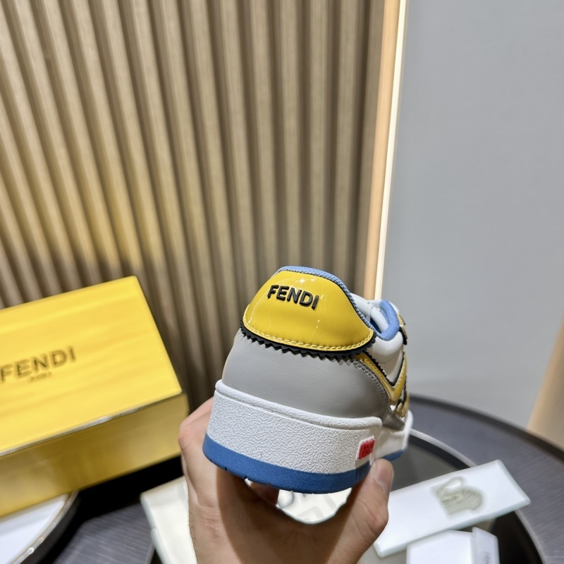 Fendi Multicolour Leather Low-Tops