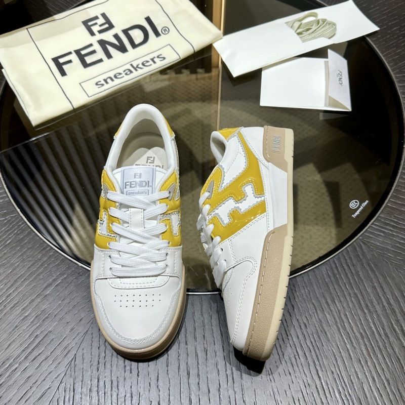 Two-tone Leather Fendi Match Sneakers