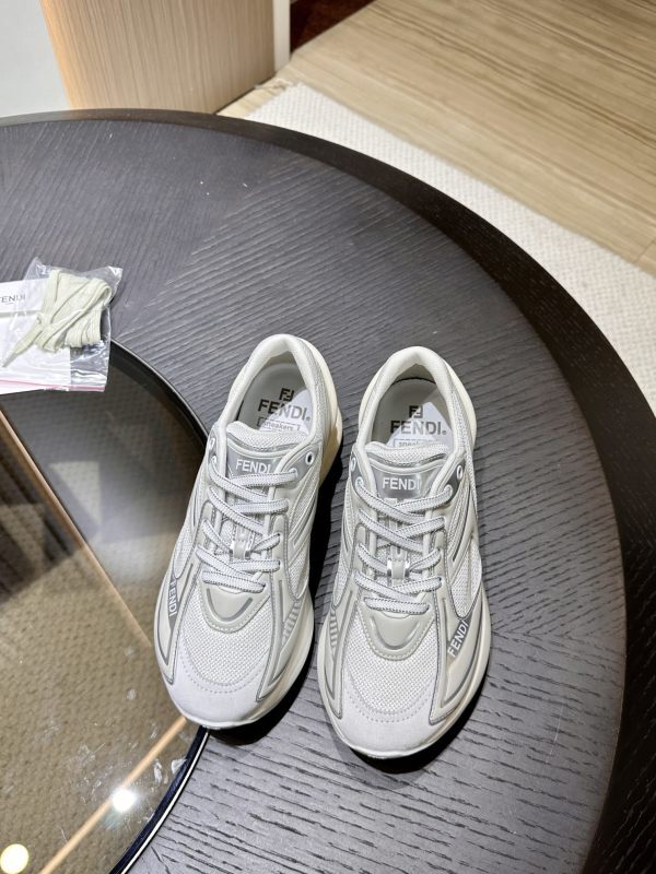 Fendi Women First 1 Gray Fabric Trainers