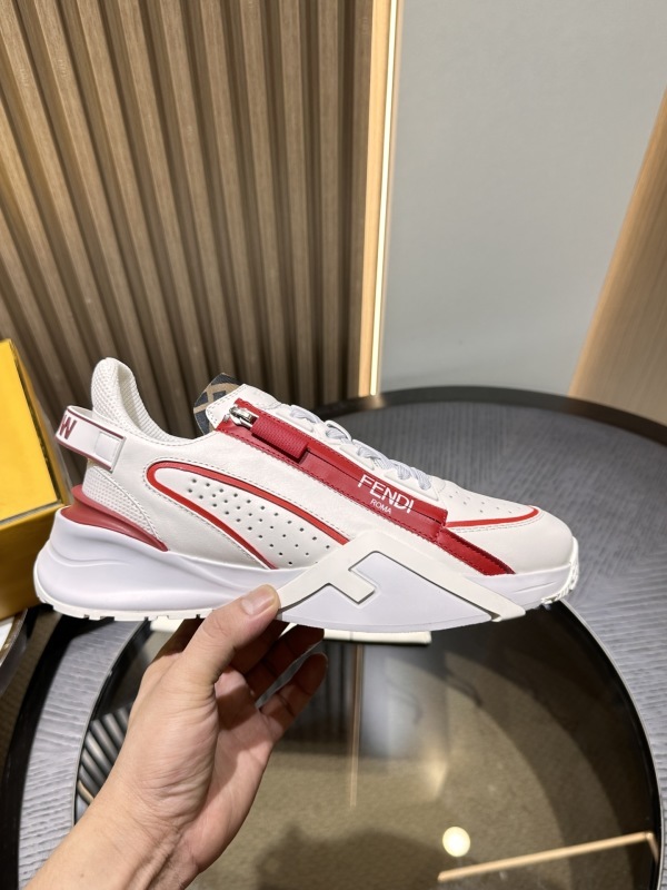 Fendi Flow FF White Red Sneakers