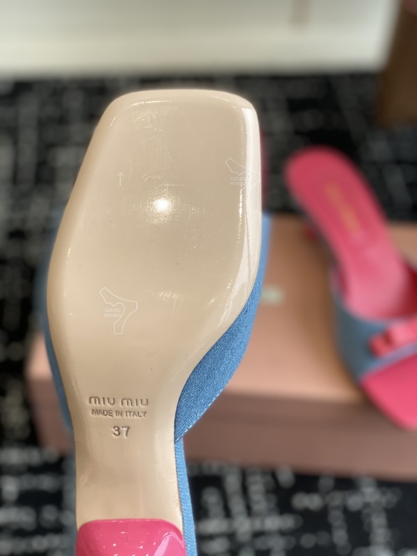 Miu Miu Bow Mules Sandals