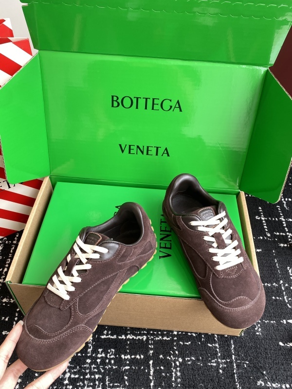 Bottega Veneta Orbit Flash Leather-trimmed Suede Sneakers