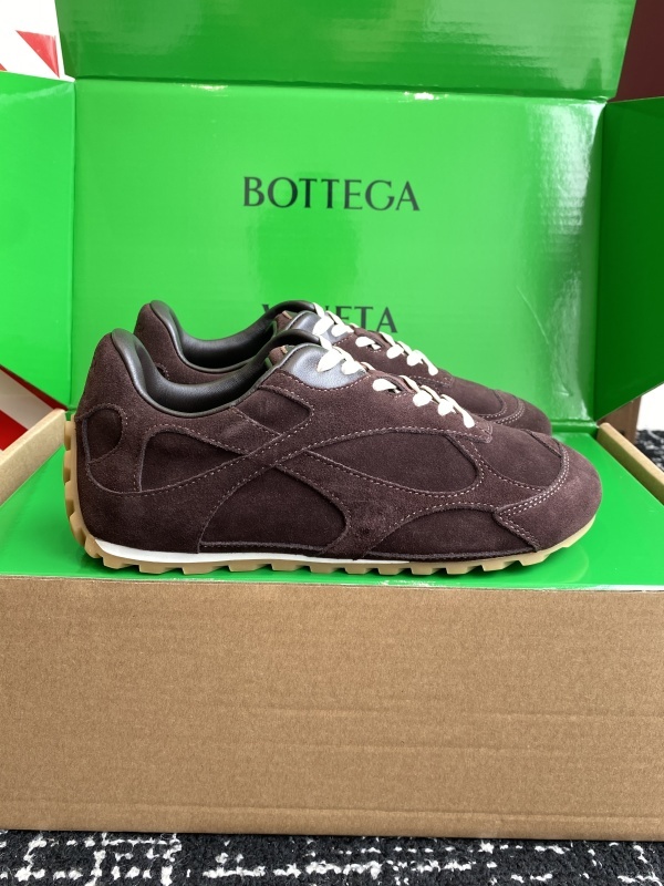 Bottega Veneta Orbit Flash Leather-trimmed Suede Sneakers