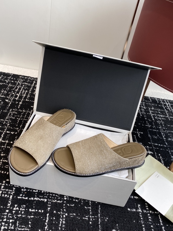Loewe Ladera Mule in Brushed Suede