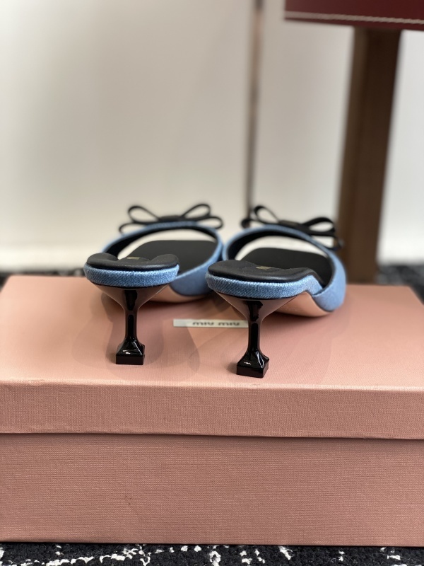 Miu Miu Bow Mules Sandals