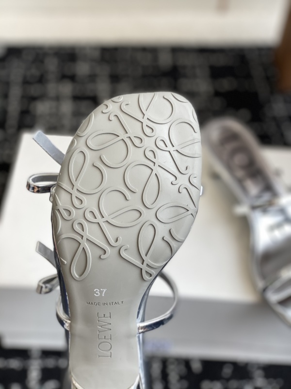 Loewe Black Petal Sandal