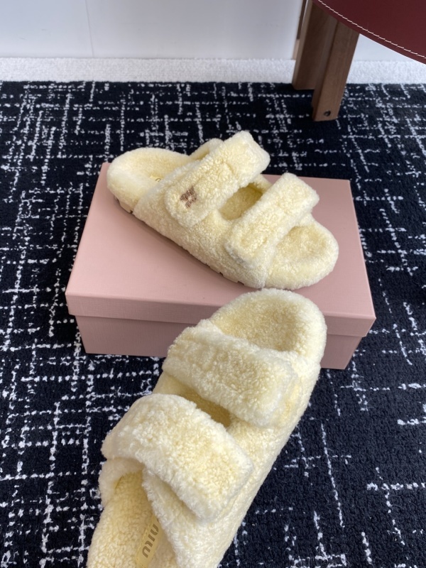 Miu Miu Wool Slippers