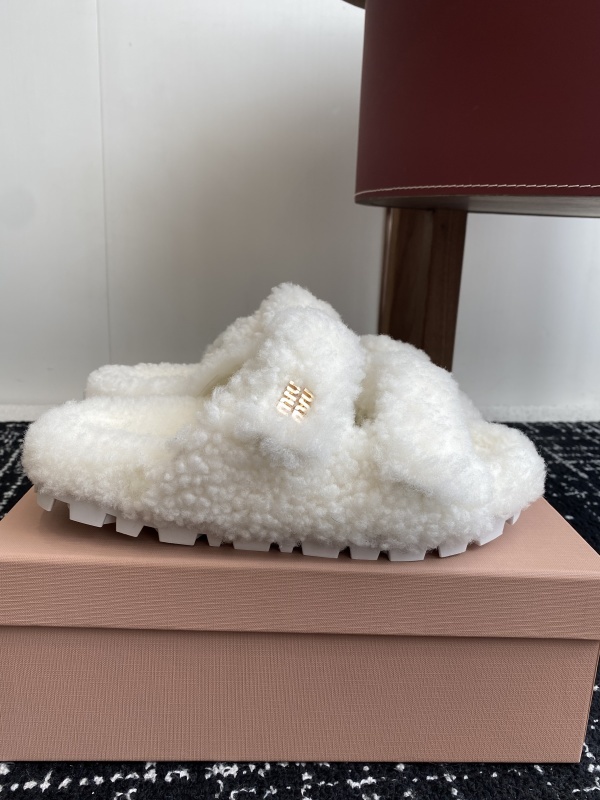 Miu Miu Wool Slippers
