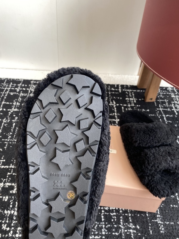 Miu Miu Wool Slippers
