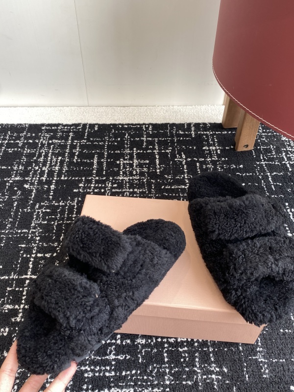 Miu Miu Wool Slippers