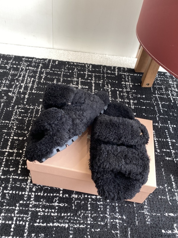 Miu Miu Wool Slippers